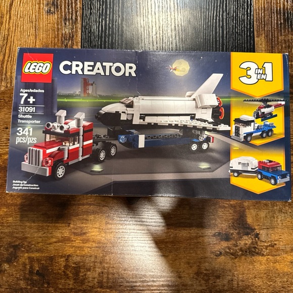 LEGO Creator 3-in-1 Shuttle Transporter - Red, White, Black - Picture 1 of 2